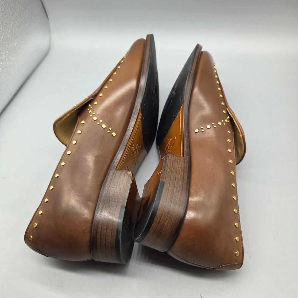 The Office Of Angela Scott Miss Cecilia Stud Loafer cognac sz EUR 42/ US 12 - Picture 11 of 15